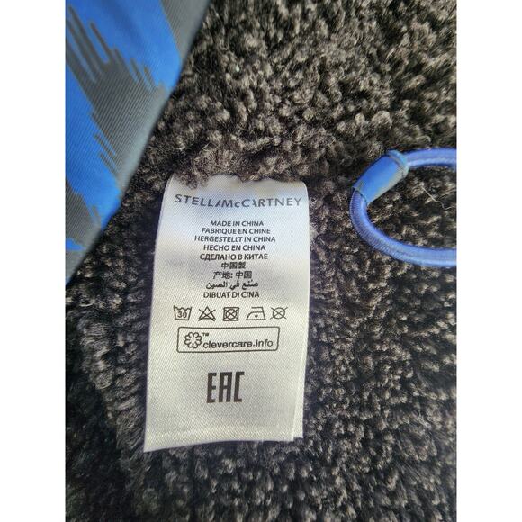 Stella McCartney Kids Jacket Size 14 Years Blue Animal Print Hearts Sherpa Lined - Picture 9 of 12